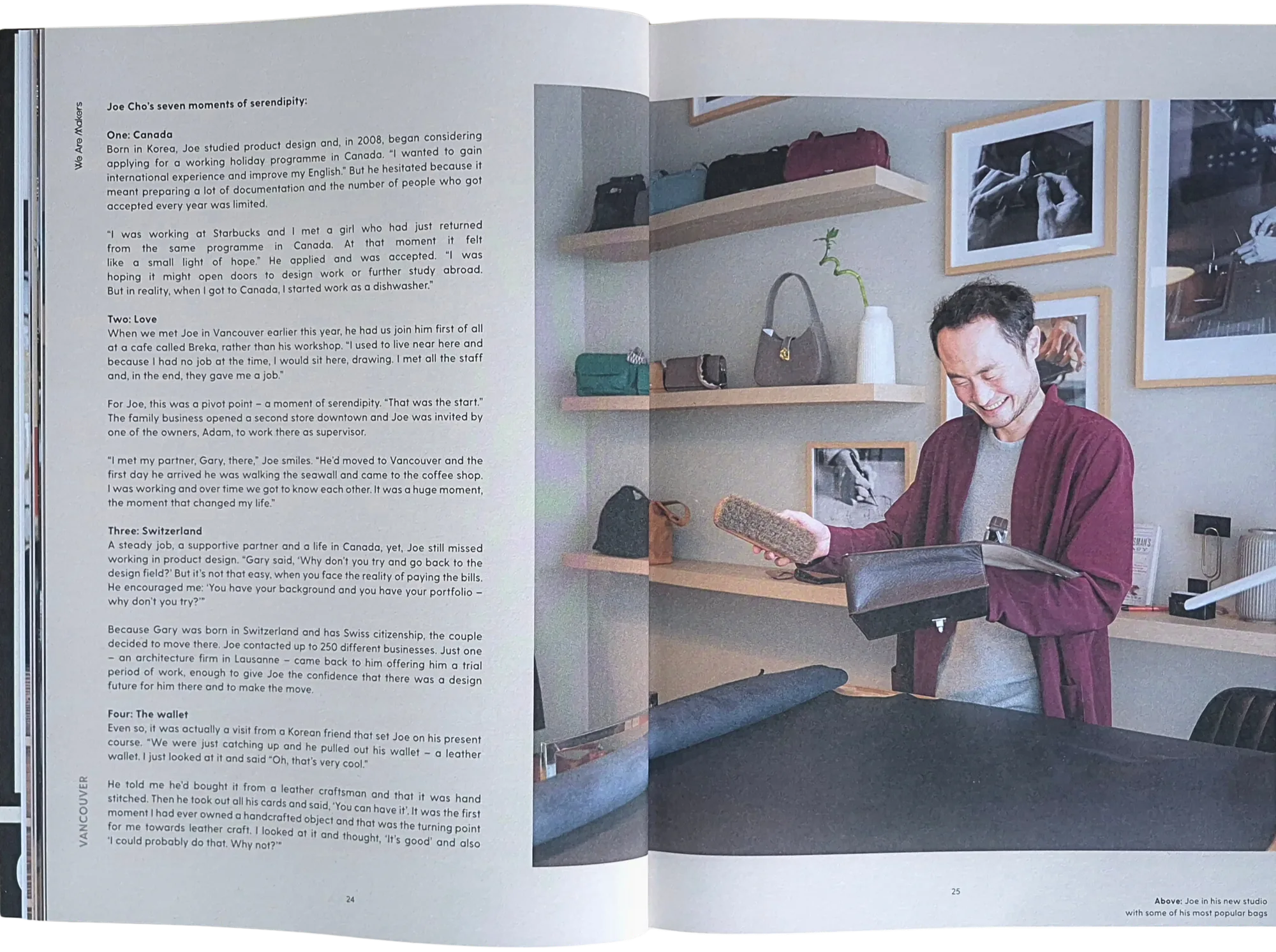 BY MONSIEUR featured in We Are Makers magazine, page 2 of 4