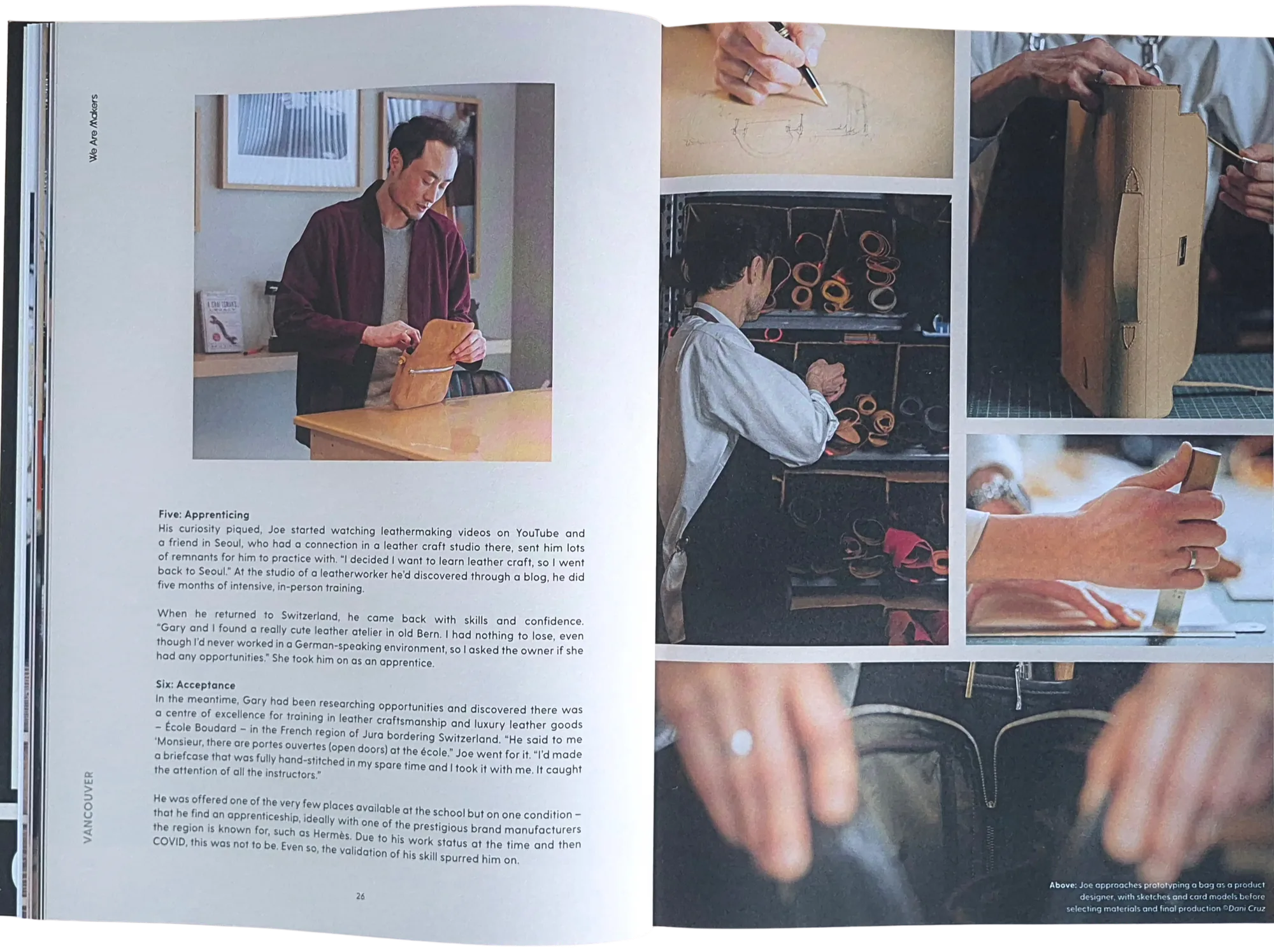 BY MONSIEUR featured in We Are Makers magazine, page 3 of 4