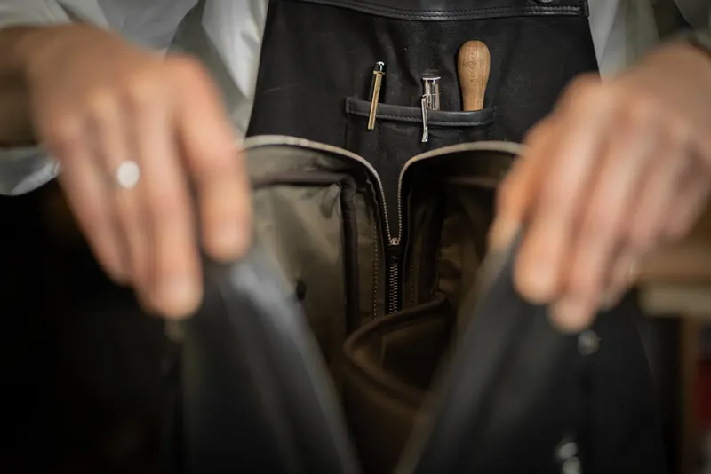 Joe working in his atelier, photographed by Dani Cruz Photography