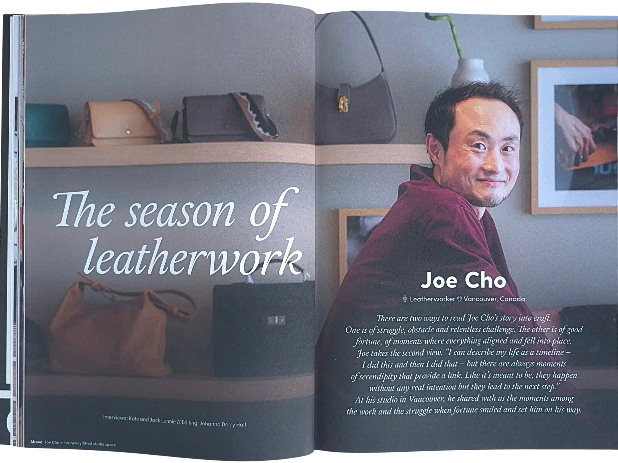 BY MONSIEUR featured in We Are Makers magazine, page 1 of 4